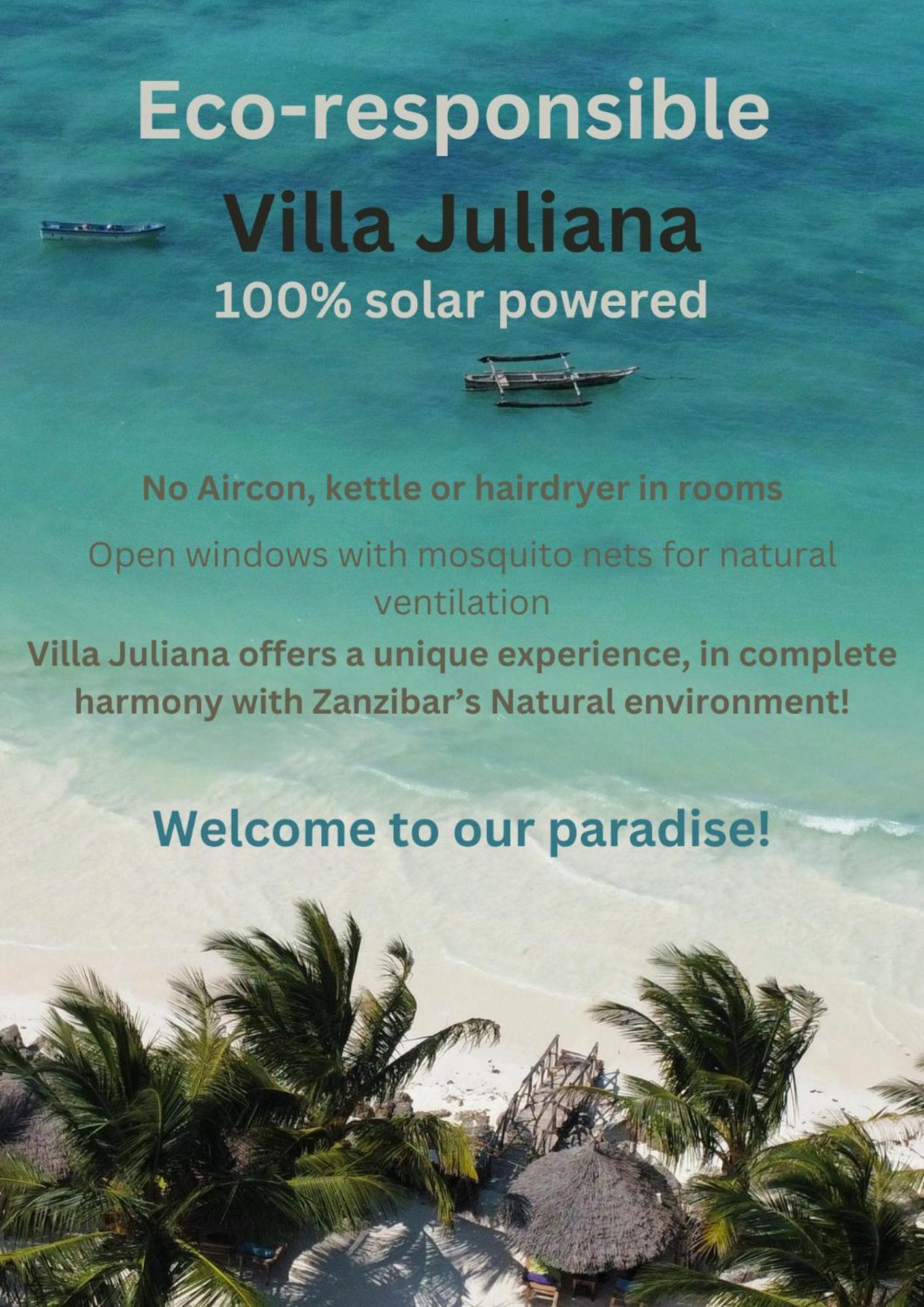 Villa Juliana Jambiani  Exterior foto